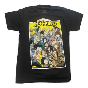 My Hero Academia Anime Shirt Small Black Portrait Funimation